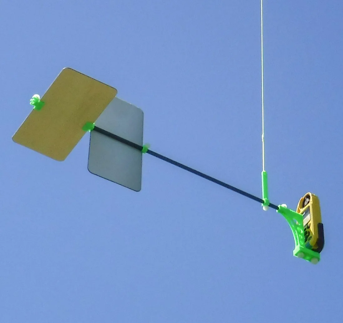 The Aeropod Profiler with its Kestrel weather meter